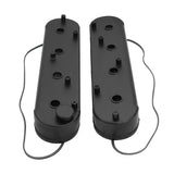Proflow Valve Covers, For GM LS, Fabricated Aluminium, w/Oil Cap, Black Wrinkle, 65mm Tall, Pair - PFEVC-626