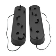 Proflow Valve Covers, For GM LS, Fabricated Aluminium, w/Oil Cap, Black Wrinkle, 65mm Tall, Pair - PFEVC-626