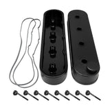 Proflow Valve Covers, LS Aluminium Fabricated, Black Wrinkle, Tall, No Coil Stand, Pair - PFEVC-627