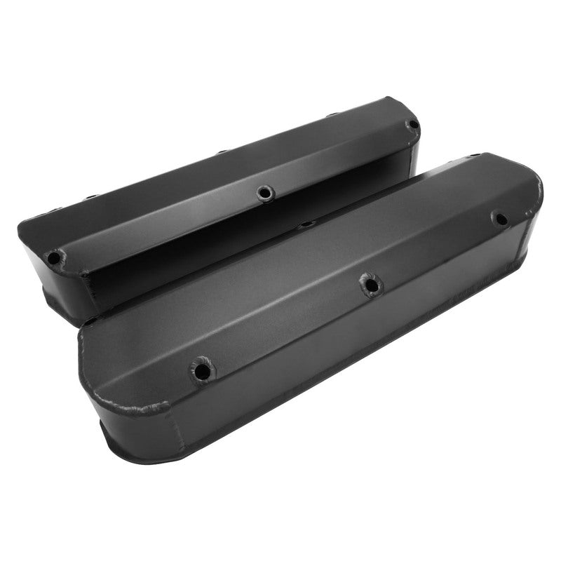 Proflow Valve Covers, Tall, Fabricated Aluminum, Black Powder Coated, For Ford, Small Block 289, 302, 351W, No Breather Hole Pair - PFEVC-6344 PFEVC-6344