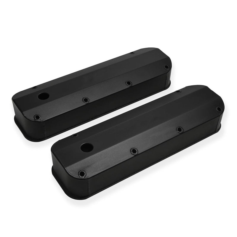 Proflow Valve Covers, Tall, Fabricated Aluminum, Black Powder Coated For Ford, Big Block 429, 460, Pair - PFEVC-6355 PFEVC-6355