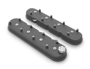 Proflow Valve Covers, For Holden/Chev Commodore LS, Cast Aluminium, With Coil Mounting Post, Black, Set - PFEVC-8578BK PFEVC-8578BK