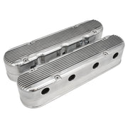 Proflow Valve Covers, LS For Chevrolet For Holden, Two-Piece, Cast Aluminium, Polished, 4.25 in. Tall, Baffle - PFEVC-8579P PFEVC-8579P