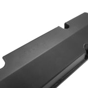 Proflow Valve Covers, Fabricated Aluminium, For Holden V8 Late VN-VT 304/308 ,Black, Stroker Logo, Billet Base, Pair - PFEVC-911BK-ST