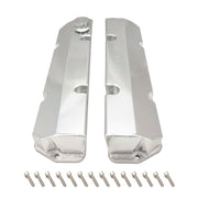 Proflow Valve Covers, Fabricated Aluminium, Billet Base, For Holden V8 Late, VN-VT, 304/308, Raw Finish, Set - PFEVC-911