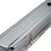 Proflow Valve Covers Steel, Tall, Chrome For Holden Commodore, 253, 308, Proflow Logo, Pair - PFEVC-935