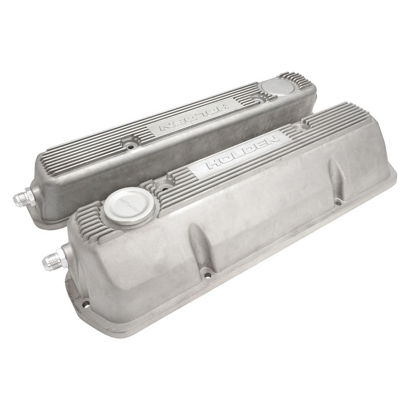 Proflow Aluminium Valve Covers, For Holden Commodore V8, VN-VT, Performance Style, Cast Aluminium, Natural, Set - PFEVC-960 PFEVC-960
