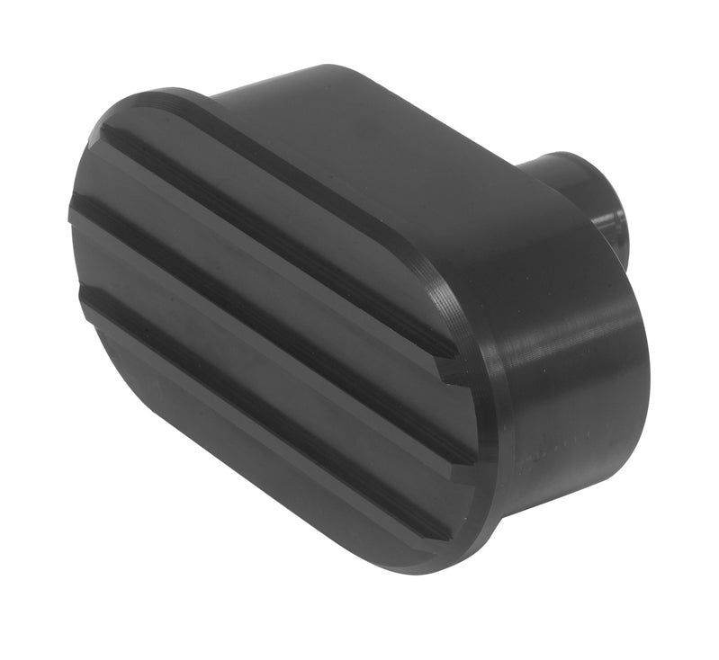 Proflow Valve Cover Breather, Push-In, Oval, Aluminium, Black, Finned, - PFEVCA-002 PFEVCA-002