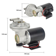 Proflow Universal Compact Electric Brake Vacuum System, 12v Complete Street Pump kit - PFEVP1000