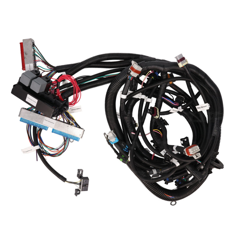 Proflow Wiring Harness, LS, T56 Manual Transmission, Drive-By-Cable, 3-pin MAF Sensor, LS1 O2 Sensors, EV1 Injectors, Each - PFEWH1200 PFEWH1200