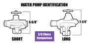 Proflow Water Pump, Cast Iron Mechanical, OE Replacement, Natural, SB Chevrolet Short Style, Each - PFEWP-300898