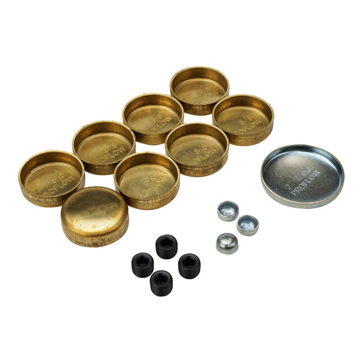 Proflow Freeze Welch plugs, Brass, For Chevrolet, Small Block, Kit - PFEWP-3818007 PFEWP-3818007