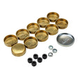 Proflow Freeze Welch plugs, Brass, For Chevrolet, Small Block, 400, Kit - PFEWP-3818008 PFEWP-3818008