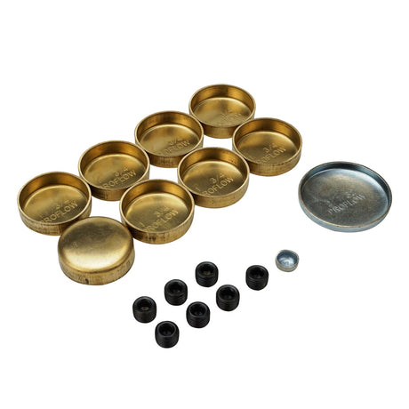 Proflow Freeze Welch plugs, Brass, For Chevrolet, Big Block, Kit - PFEWP-3818009 PFEWP-3818009