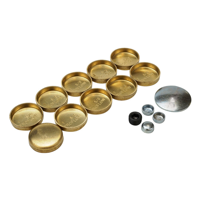 Proflow Freeze Welch plugs, Brass, For Holden Commodore V8 253/308/355 5.0L/5.7L ,VB to VT, Kit - PFEWP-3818025 PFEWP-3818025