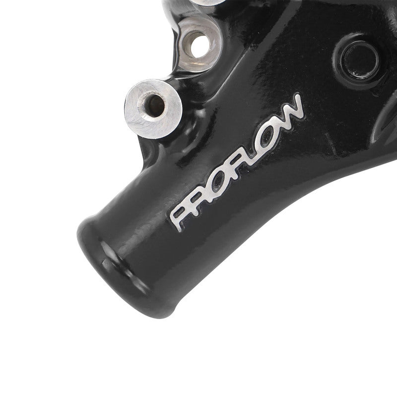 Proflow Water Pump, CoolMax Mechanical, Long, High-Volume, Aluminium Black Powedercoat, Natural, SB Chev, Each - PFEWP-8811BK