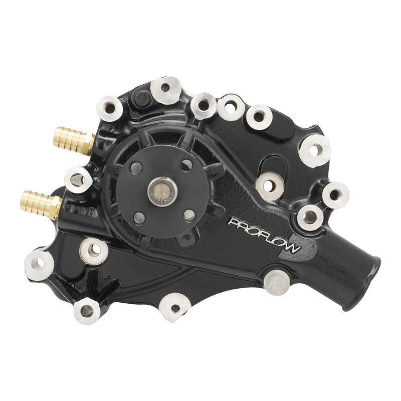 Proflow Water Pump, CoolMax, Mechanical, High-Volume, Aluminium, Black, LH Inlet For Ford 289,302 351W Each - PFEWP-8843BK