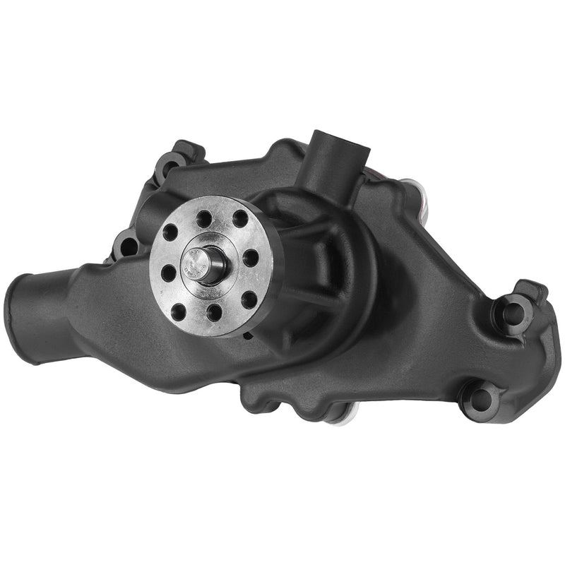 Proflow Replacement Water Pump, Cast Aluminium Ultra Cool, SB Chev, Short Style, Black Finish, Each - PFEWP-9208BK PFEWP-9208BK