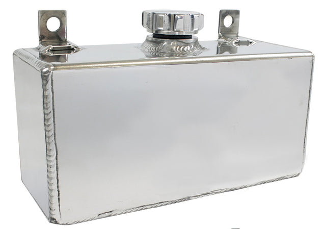 Proflow Windshield Washer Reservoir, Universal, Fabricated Aluminium 100x 210 x 82mm, Polished - PFEWTH2 PFEWTH2