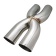 Proflow Exhaust X Pipe, Universal, 304 Stainless Steel, Polished, 4.0in. Inlet/Outlet, 18in. Length - PFEXP040 PFEXP040