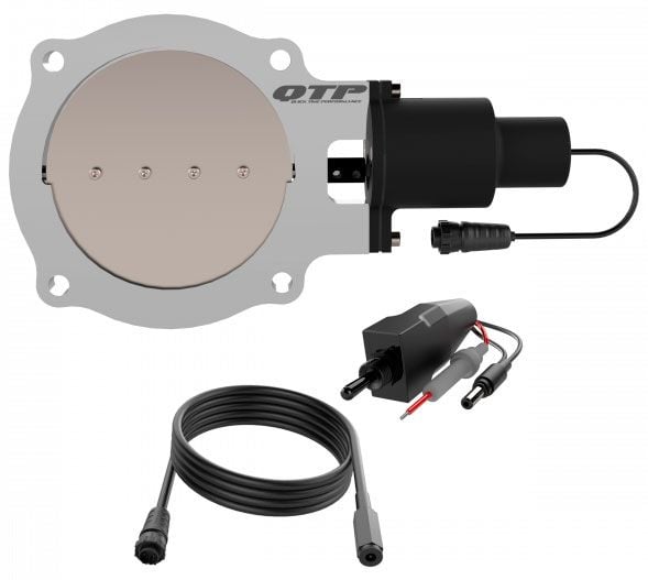 QTP 5" Single Electric Exhaust Cutout Kit (QTPEC5X) QTPEC5X