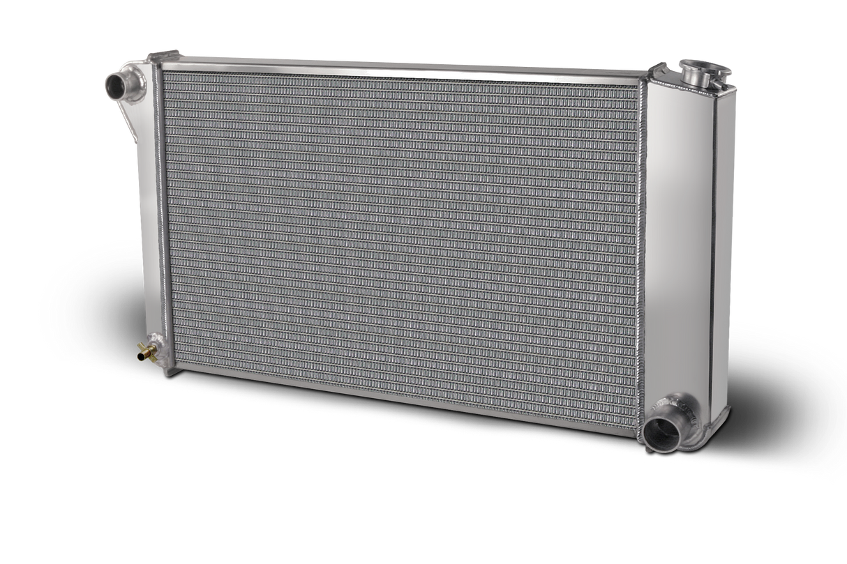 AFCO 1968-77 Chevelle Chevy Crossflow Aluminum Radiator and Shroud - 80253-B-DB-N 80253-S-NA-N