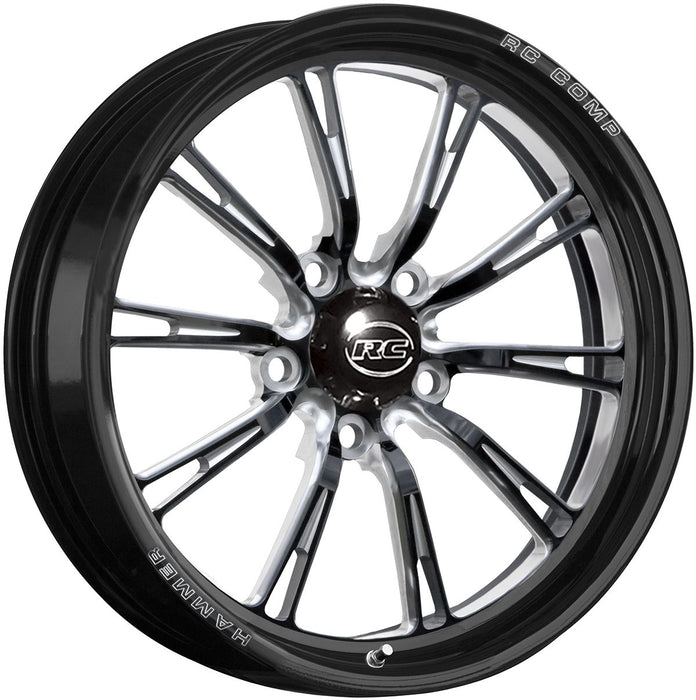 RC Comp Hammer-S 17" x 6" Front Wheel, Black with Eclipse Finish (RCCFW37C1Q-06E)