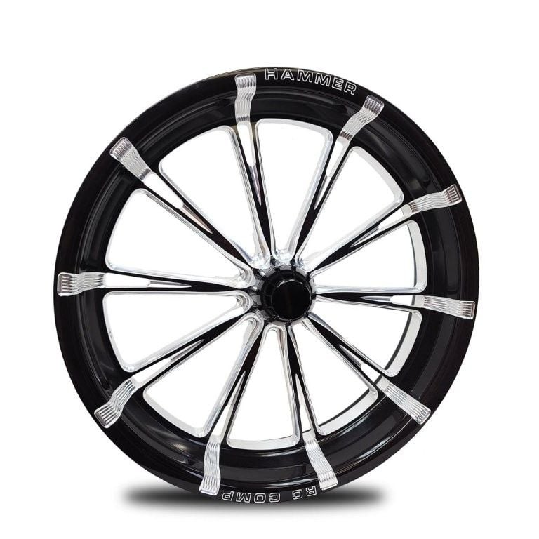 RC Comp Hammer 15" x 3.5" Front Wheel, Black with Eclipse Finish (RCCS53504-03E) RCCS53504-03E