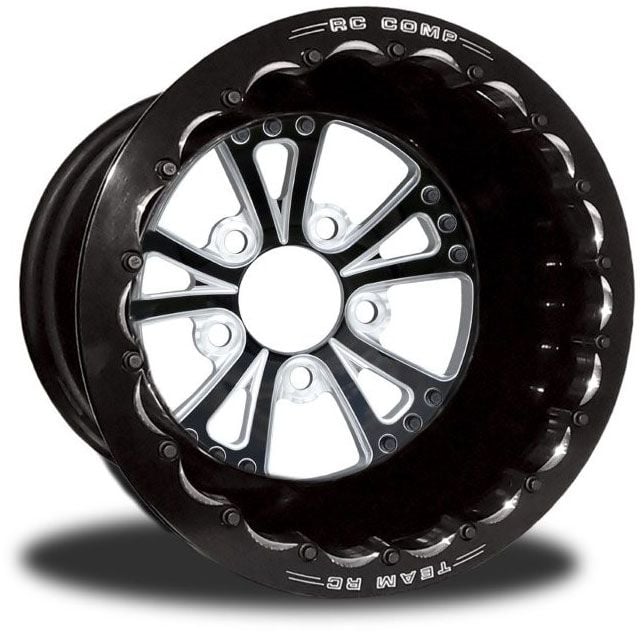 RC Comp Torx 15" x 9" Rear Wheel, Black with Eclipse Finish (RCCSC40CB1E-01E) RCCSC40CB1E-01E
