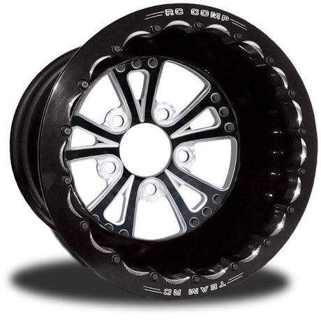 RC Comp Torx 15" x 9" Rear Wheel, Black with Eclipse Finish (RCCSC40CB1E-01E) RCCSC40CB1E-01E