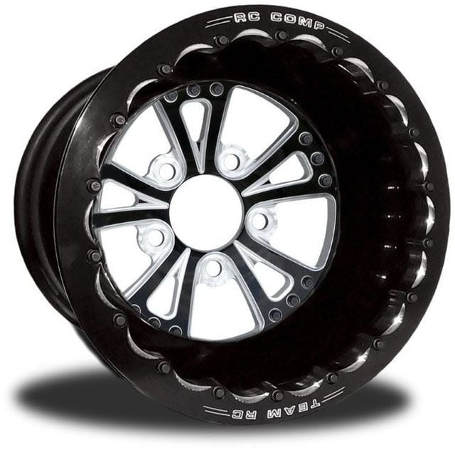 RC Comp Torx 15" x 9" Rear Wheel, Black with Eclipse Finish (RCCSC40CB1E-01E) RCCSC40CB1E-01E