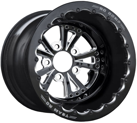 RC Comp Torx 15" x 12" Wheel, Black with Eclipse Finish Centre, Single Beadlock (RCCSF40X21B1E01E) RCCSF40X21B1E01E