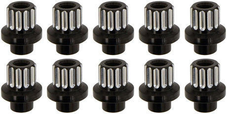 RC Comp 12-Point Wheel Nut Set, 7/16-20" R/H Thread, Black Eclipse Finish (RCCSLUG437-01E)