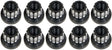 RC Comp 12-Point Wheel Nut Set, 1/2-20" R/H Thread, Black Eclipse Finish (RCCSLUG500-01E)