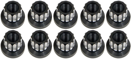 RC Comp 12-Point Wheel Nut Set, 1/2-20" R/H Thread, Black Eclipse Finish (RCCSLUG500-01E)