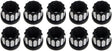 RC Comp 12-Point Wheel Nut Set, 5/8-18" R/H Thread, Black Eclipse Finish (RCCSLUG625-01E)