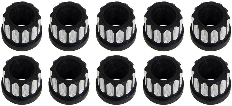RC Comp 12-Point Wheel Nut Set, 5/8-18" R/H Thread, Black Eclipse Finish (RCCSLUG625-01E)