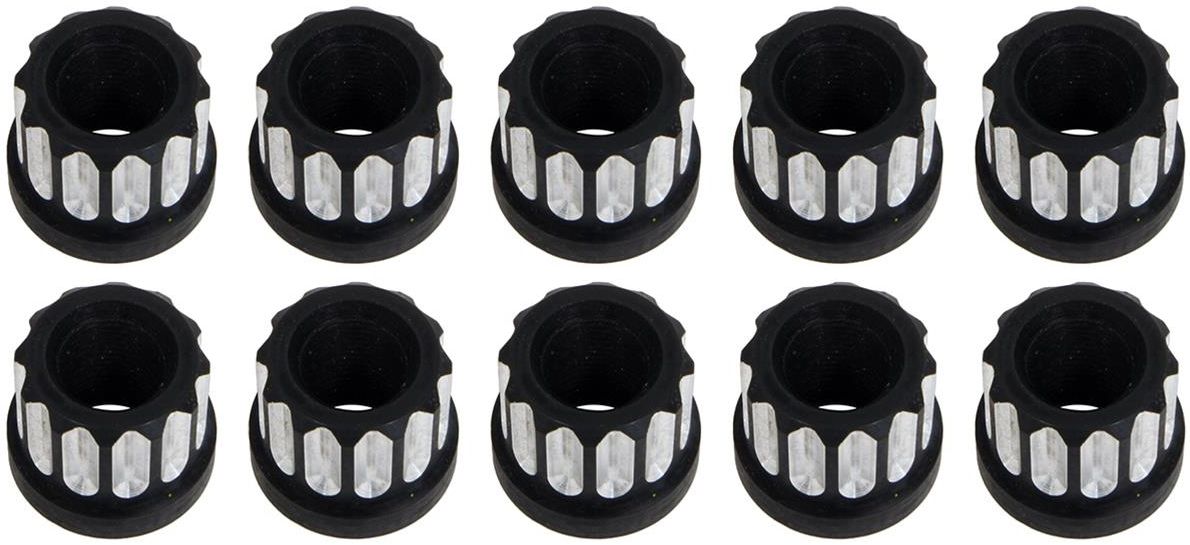 RC Comp 12-Point Wheel Nut Set, 5/8-18" R/H Thread, Black Eclipse Finish (RCCSLUG625-01E)