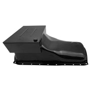 RTS Oil Pan, SB For Ford 302-351C, 408 Stroker, Steel Black, 6.5 lt, Windage Tray, suit early Falcon, each - RTS-2001