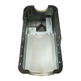 RTS Oil Pan Steel Fabricated, Stroker, SB Ford 351W, Early Falcon, Dart & World 4 bolt, Billet End Seals, Matte Black, 6.6L Capacity - RTS-2003-BIL