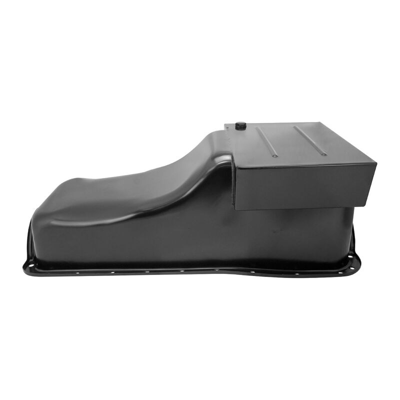 RTS Oil Pan, BB For Ford 429,460 , 572 Stroker , Steel Black, 6.5 lt ,Windage Tray, suit early Falcon, each - RTS-2004