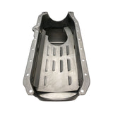 RTS Oil Pan, SB Chev, 1 Piece Rear Main Seal, 427 Stroker, Steel Black, Windage Tray, Crank Scraper, Right Side Dip Stick, HQ-WB Holden, each - RTS-2201-1PC