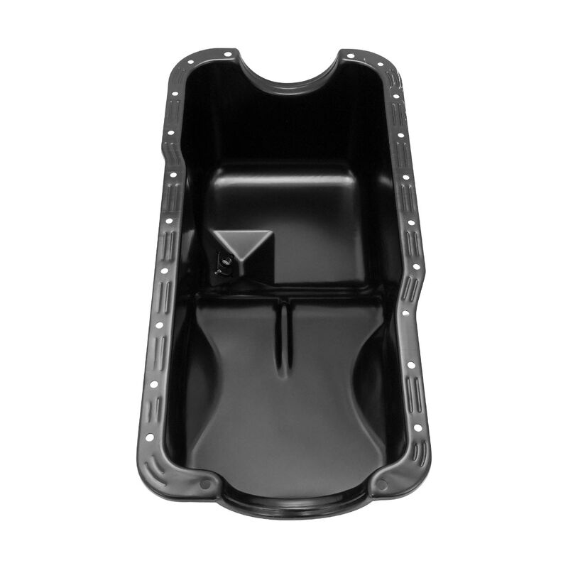 RTS Oil Pan Sump, Steel, Black Finish, Replacement, SB For Ford Falcon 289, 302 Windsor, Each - RTS-25-9078BK