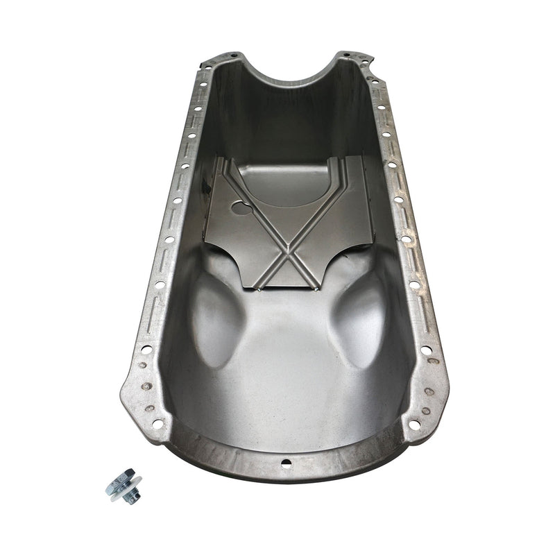 RTS Oil Pan Sump, Steel, Painted Black Finish, Replacement, BB Chev Holden, 396-454, 65-90 Mark IV, Each - RTS-25-9294BK