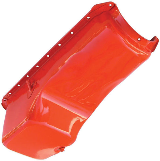 RTS Oil Pan Sump, Steel, OEM Style Painted Chev Orange, BB Chev Holden, 396-454, 65-90 Mark IV, Each - RTS-25-9294OR RTS-25-9294OR