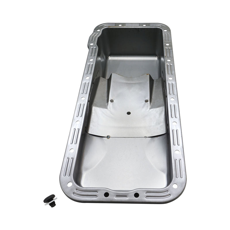 RTS Oil Pan Sump, Steel, Black Finish, Replacement, BB FE 390, 427, 428 Ford Falcon, Each - RTS-25-9330BK