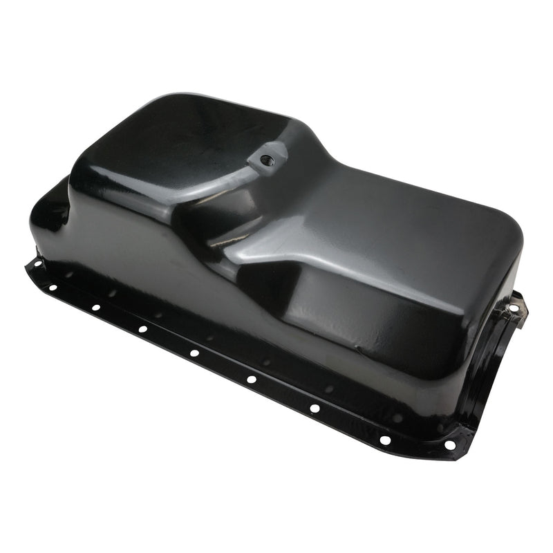RTS Oil Pan Sump, Steel, Black Finish, Replacement, SB Chrysler, Dodge, Plymouth, 360, Each - RTS-25-9344BK RTS-25-9344BK
