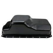 RTS Oil Pan Sump, Steel, Black Finish, Replacement, SB Chrysler, Dodge, Plymouth, 360, Each - RTS-25-9344BK