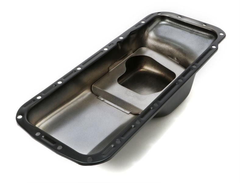 RTS Oil Pan Sump, Steel Raw Finish Replacement, BB For Chrysler, 361-413, Hemi 426, Each - RTS-25-9496BK