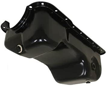 RTS Oil Pan Sump, Steel, Black Finish, Replacement SB Ford Mustang, 86-93, 289, 302, 5.0L, Windsor Dual Sump, Rear Pick Up, Each - RTS-25-9754BK RTS-25-9754BK